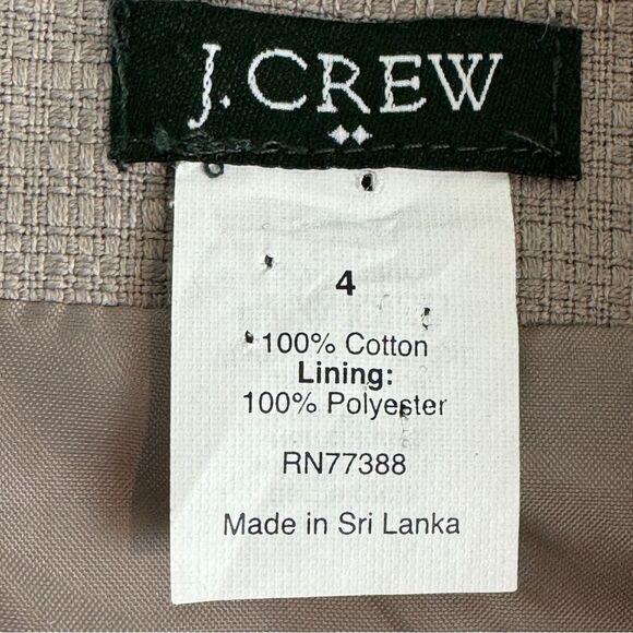 J. Crew Factory Beige Textured Mini Skirt 4 - Picture 4 of 6